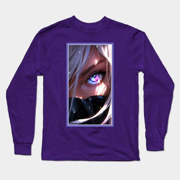 Anime Girl Eye | Quality Anime Artwork | Anime Aesthetic | Manga Anime Art Long Sleeve T-Shirt by AlNoah